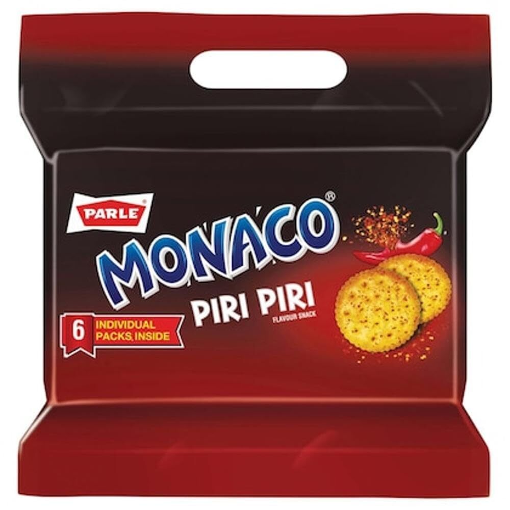 Parle Monaco Piri Piri Salted Biscuits - Feature: Sugar-Free