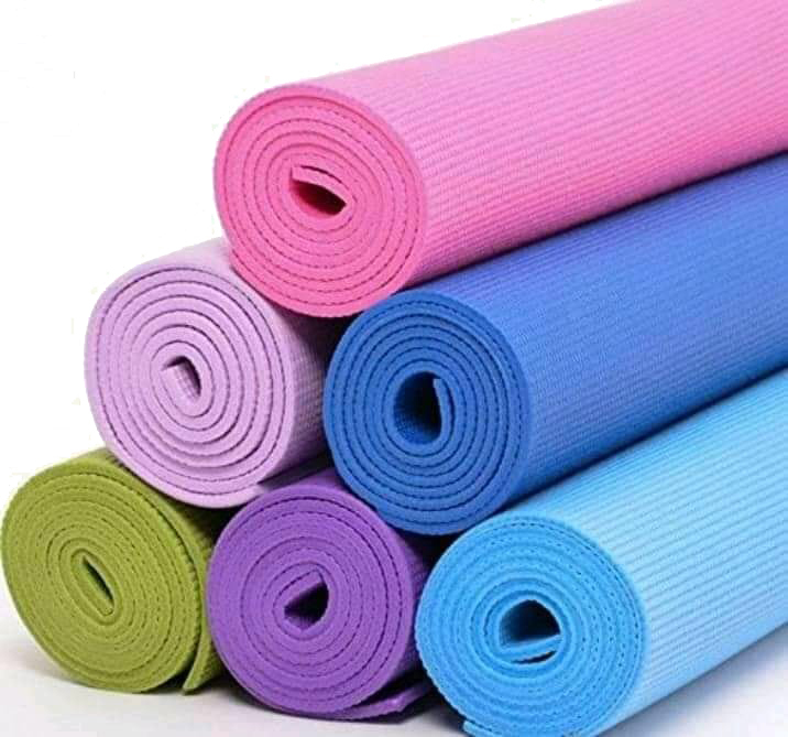 Rubber Yoga Mat - Color: Multicolor