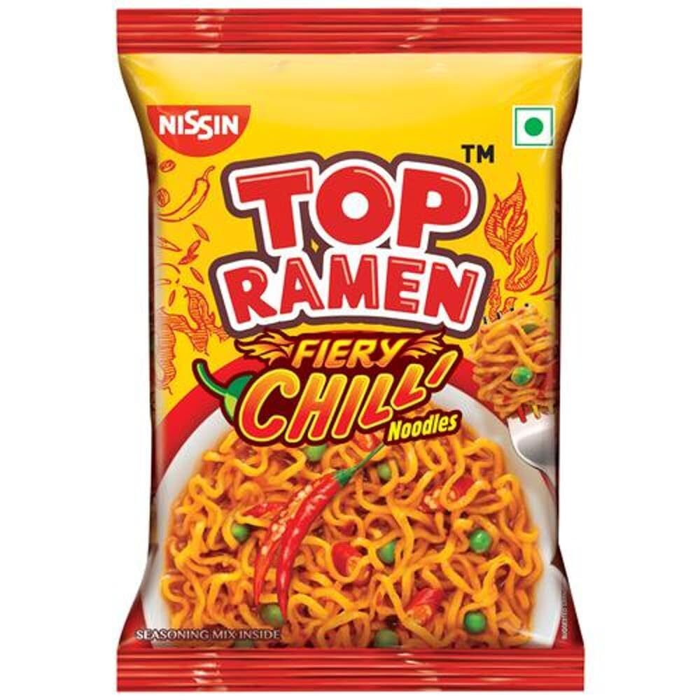 Top Ramen Fiery Chilli Instant Vegetarian Noodles - Feature: Gluten-Free