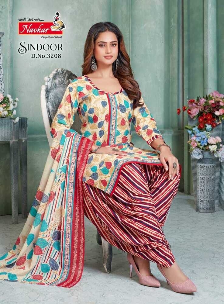 3208 Cotton Printed Suit Set - Color: Different Available