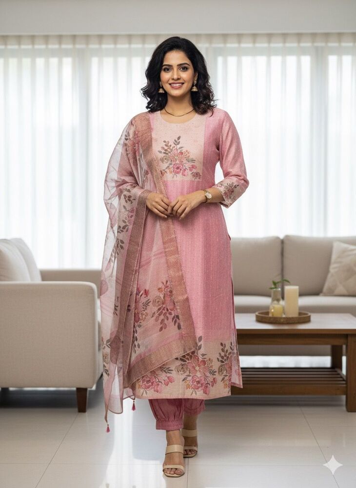 Elite Zari Suit Set - Color: Different Available