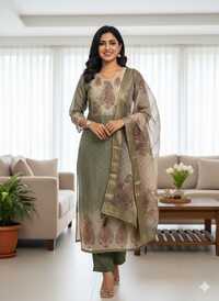Heavy Zari Suit Set - Color: Different Available