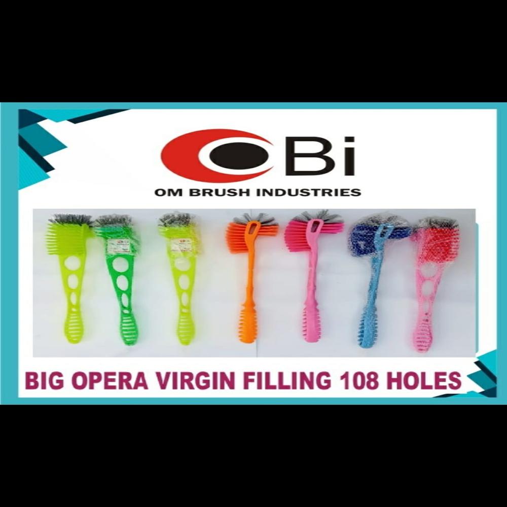 Big Opera Virgin Toilet Cleaning Brush - Color: Orange