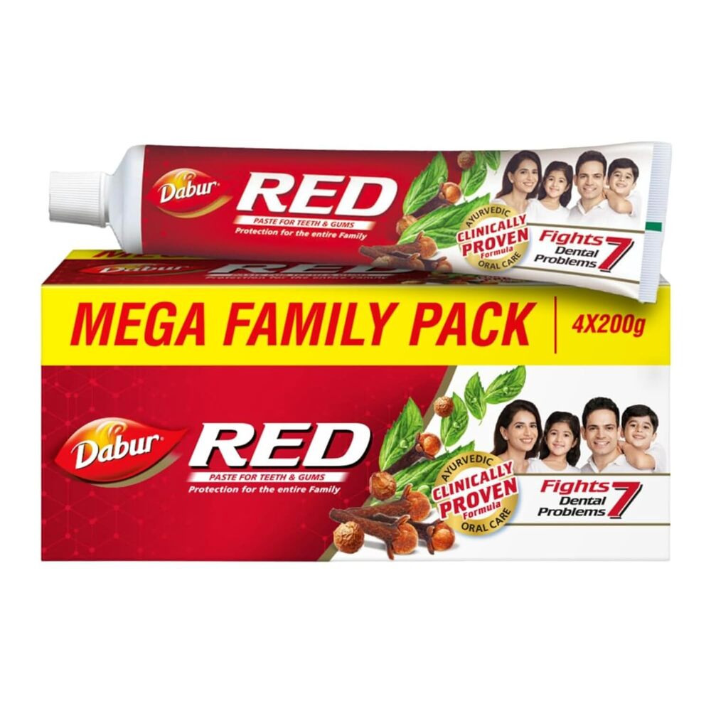 Dabur Red Paste Family Pack - Brush Attributes: Provide Complete Care