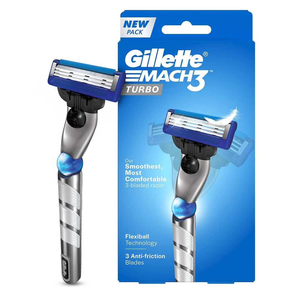 Gillette Mach 3 Turbo Razor - Blade Material: Steel