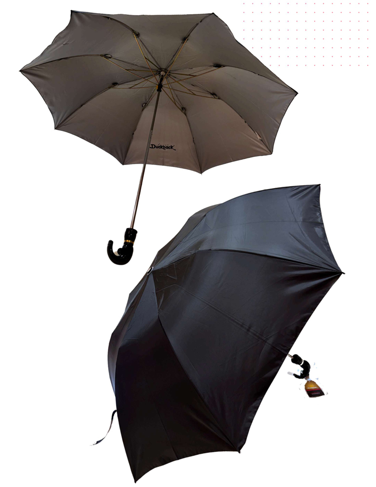 Jumbo 2F BL Silver Umbrella