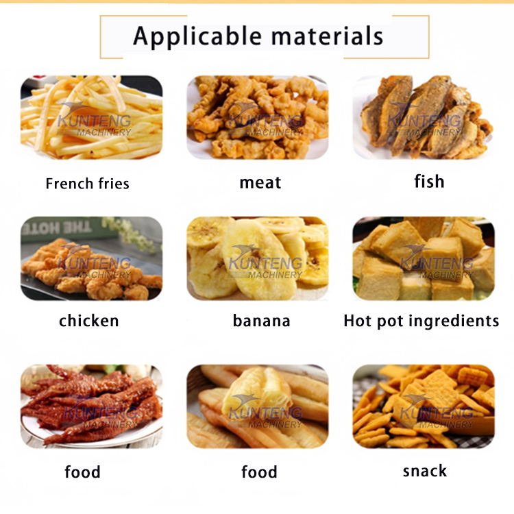 Fried food production line fully automatic Potato Chips Making Machine fried chicken production line puffed food frying equipment