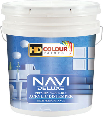 Navi Deluxe Premium Washable Acrylic Distemper - Color: White