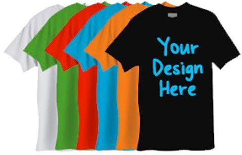 Bulk Multicolor Custom Printed T-Shirt - Design: Premium