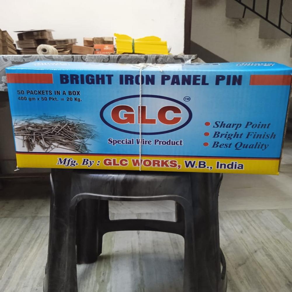 Bright iron panel pin