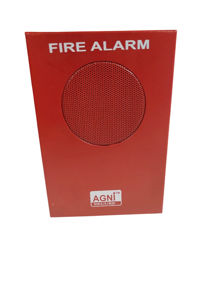 Agni Seure Lmt Fire Alarm Hooter - Color: Red