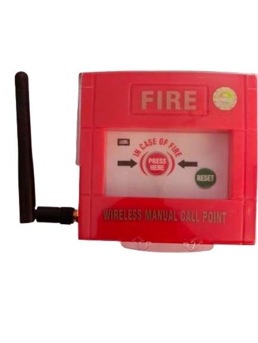 Agni Secure Wireless Manual Call Point - Color: Red