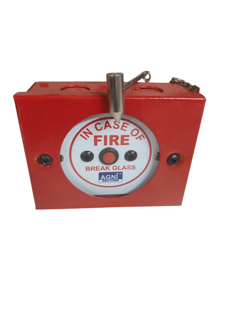 Agni Secure Manual Call Point With Chain - Color: Red