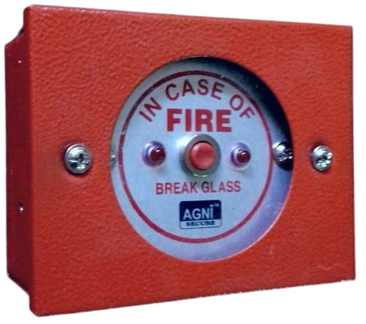 Manual Call Point With Hammer - Color: Red