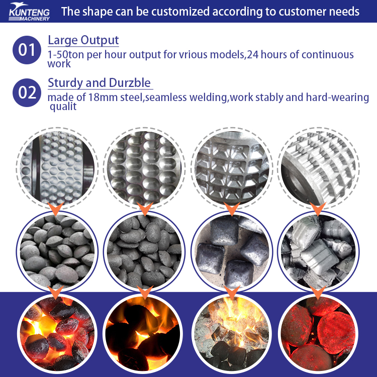 Fully automatic coal powder ball pressing machinery smokeless charcoal forming machinery high-pressure carbon powder ball pressing machinery