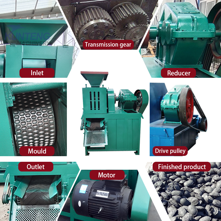 Fully automatic coal powder ball pressing machinery smokeless charcoal forming machinery high-pressure carbon powder ball pressing machinery