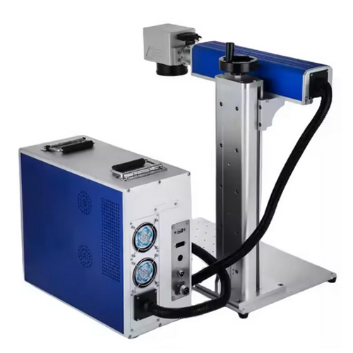 Blue And White 30W 50W Raycus Split Deep Engraving Optical Fiber Laser Marking Machine - Power: 30 - 40 Watt (W)