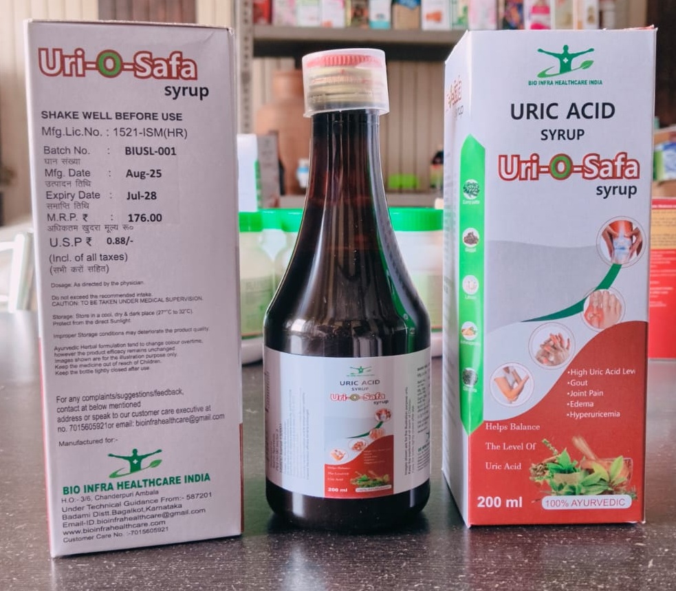 Uric acid syrup 200ml( uri-o-safa syrup) 