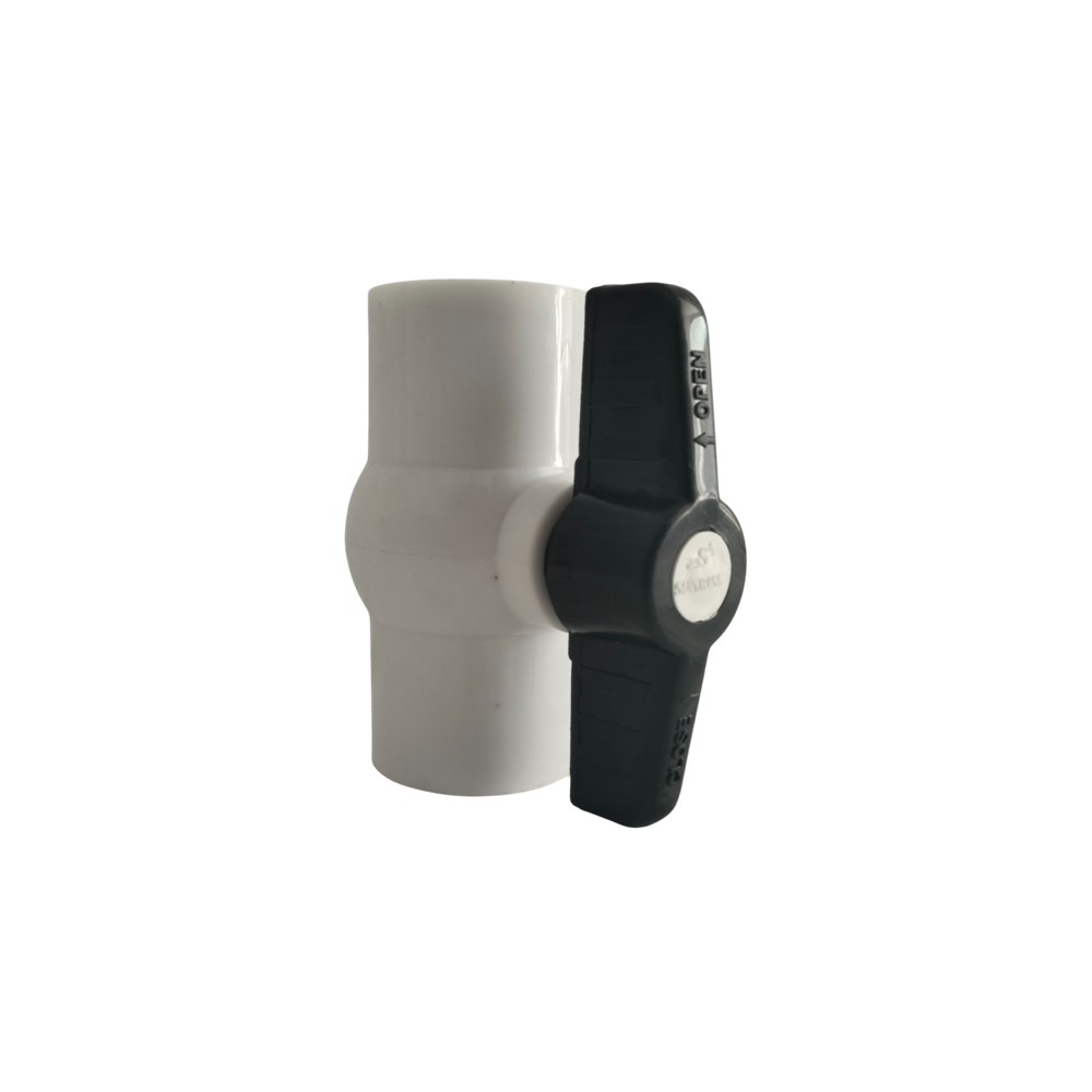 White Pp Ball Valve Short Handle - Application: Water And Agriculture