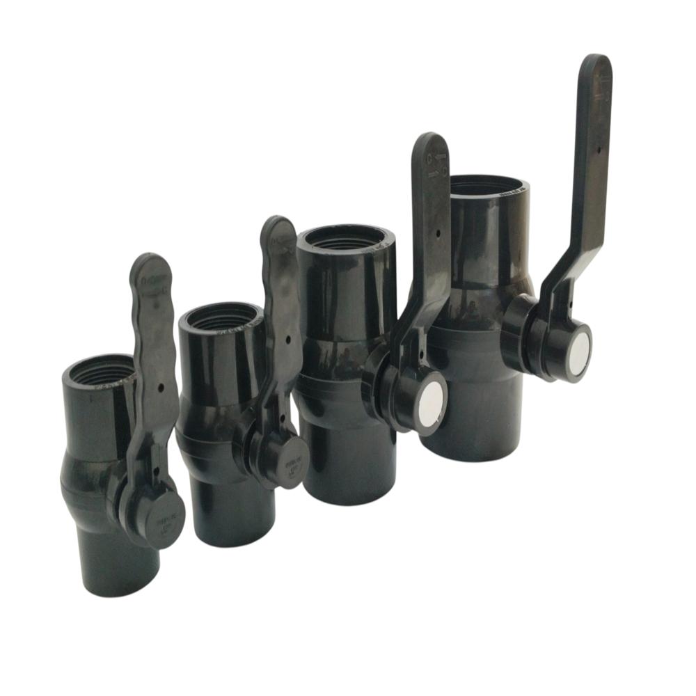 Black Long Handle Valve - Finish: Polished