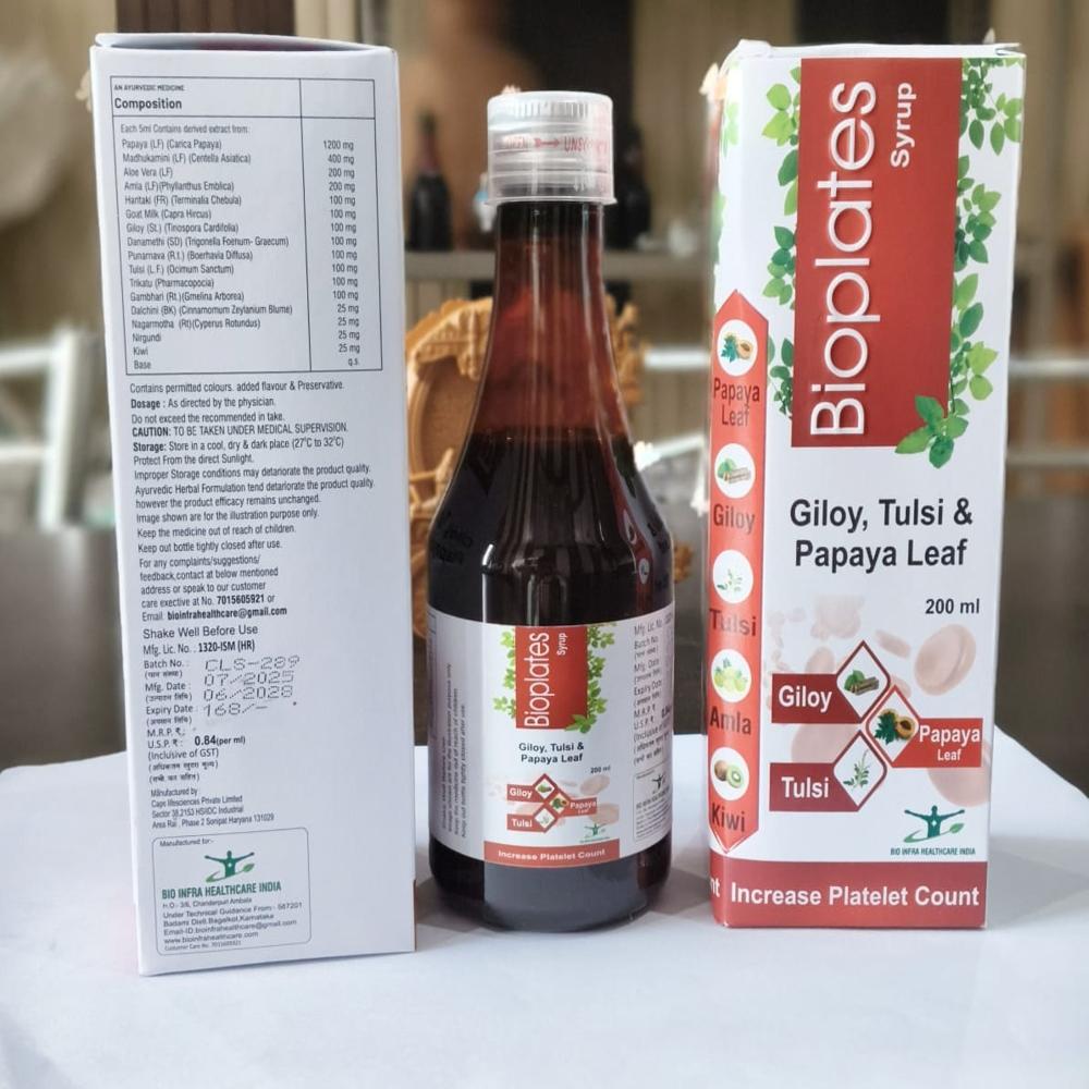 Platelets Syrup 200Ml (Bioplates Syrup) - Age Group: For Adults