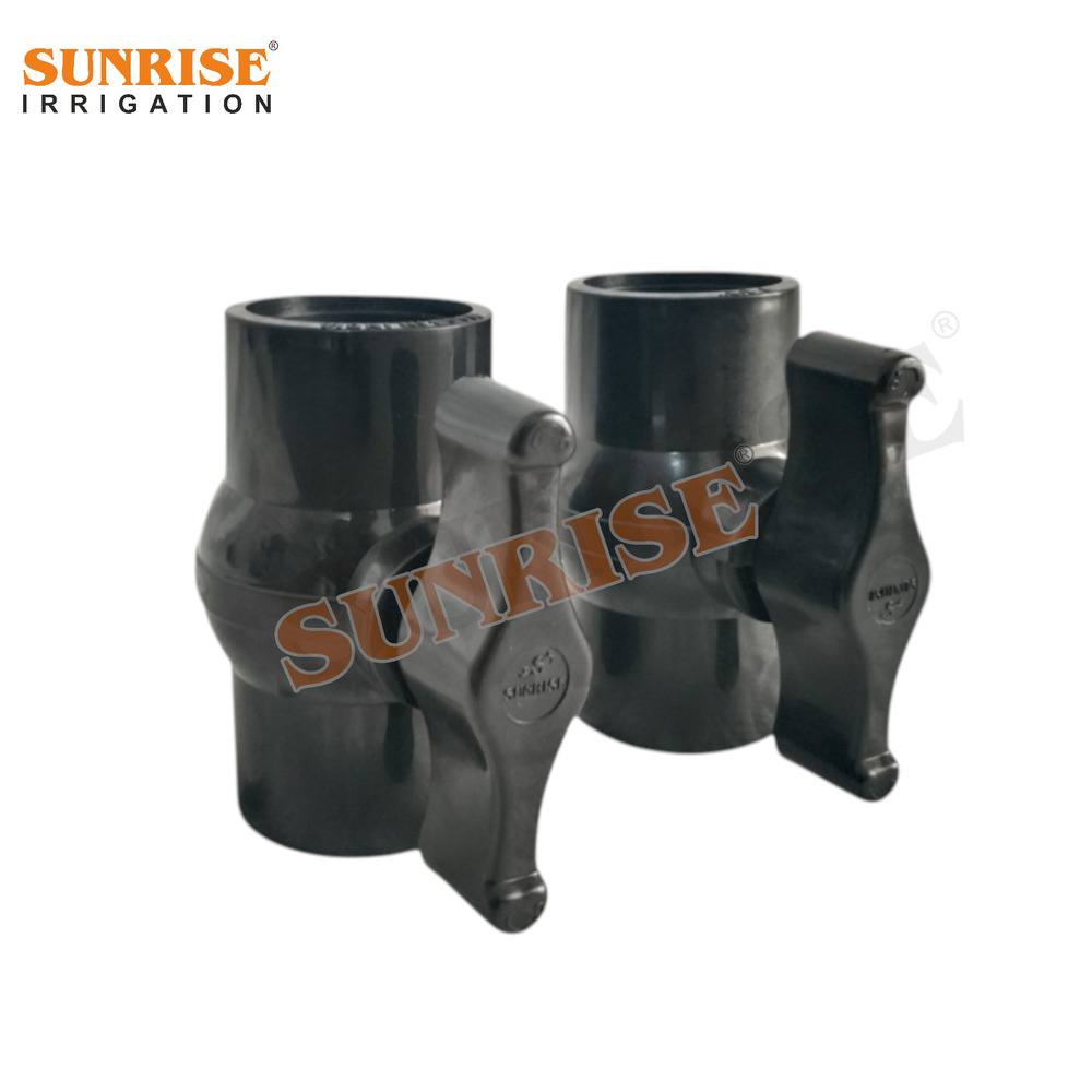 Black Short Handle Valve - Finish: Rust Proof