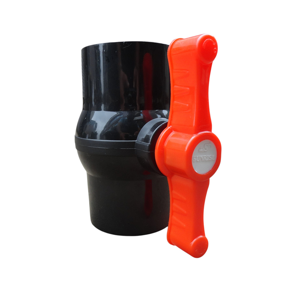 Black Short Handle Valve - Finish: Rust Proof