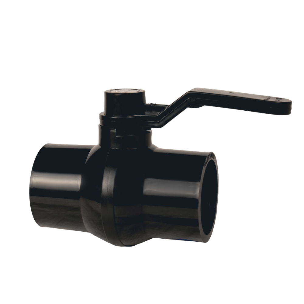 PP Black Ball Valve Long Handle