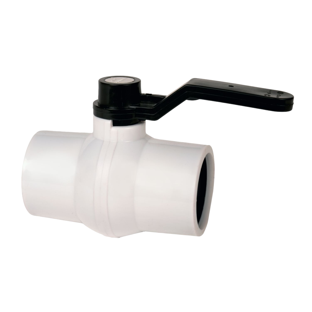 Pp White Ball Valve Long Handle