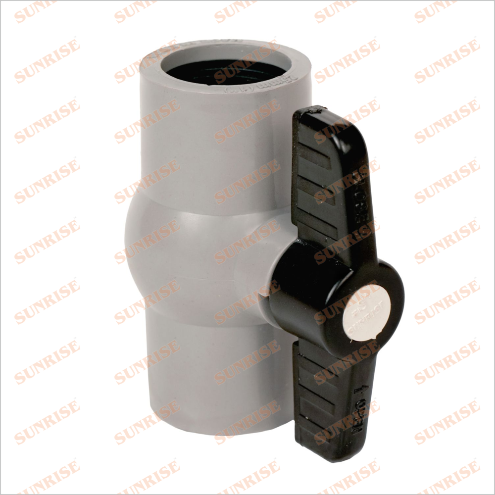 Pvc Gray Ball Valve Short Handle