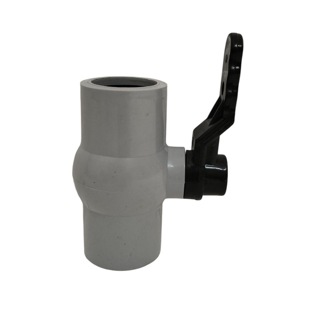 Pvc Gray Ball Valve - Color: Grey