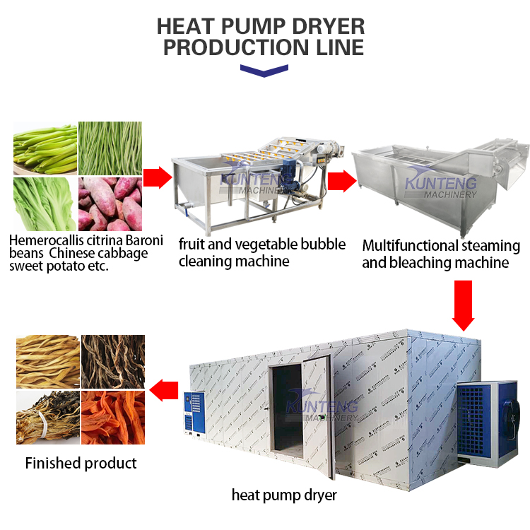 Nut drying equipment Heat pump vegetable dryer fruit dehydrator  mango tray dryer