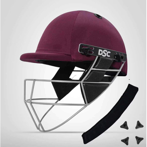 Dsc Defender Cricket Helmet (Maroon) - Age Group: Adults