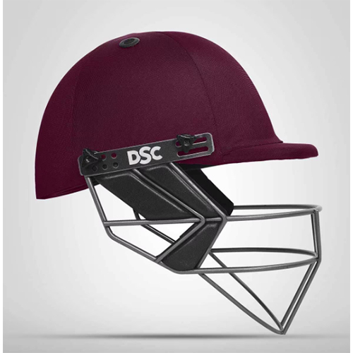 Dsc Fort 44 Lite Titanium Cricket Helmet (Maroon) - Age Group: Adults