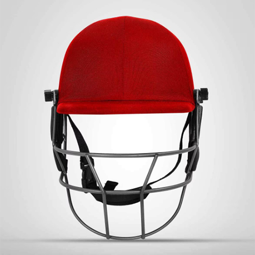 Dsc Fort 44 Lite Titanium Cricket Helmet (Red) - Age Group: Adults