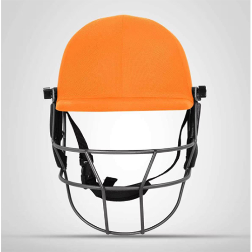 Dsc Fort 44 Lite Titanium Cricket Helmet (Orange) - Age Group: Adults