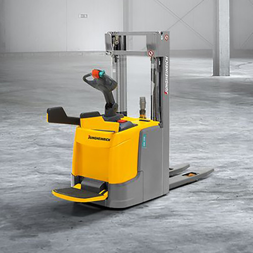 Electric Pedestrian Controlled Truck With Stand-on Platform - Attributes: Durable