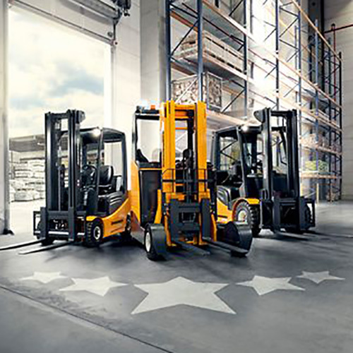 Used Forklifts - Color: Yellow Paint Coated