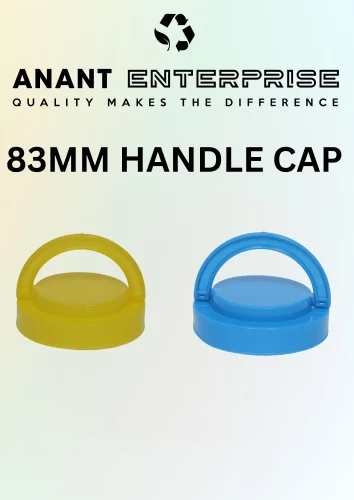 83Mm Pet Jar Handle Cap - Color: Yellow