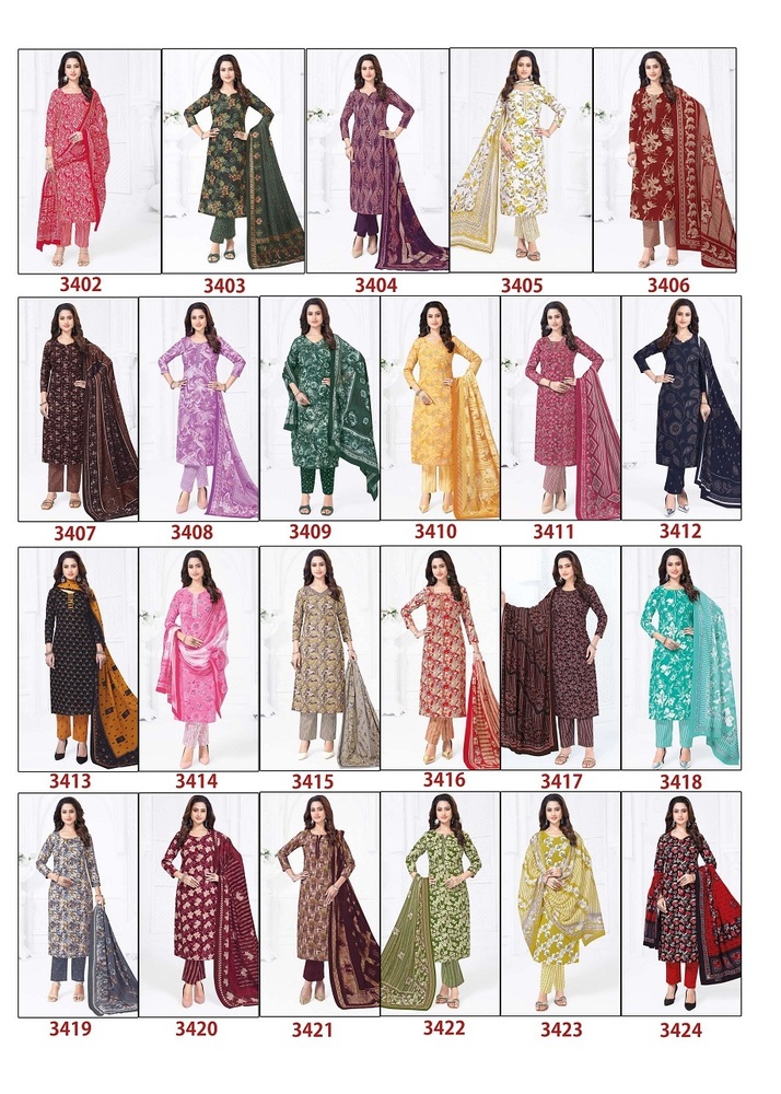 Baalar Zaara Vol-34  Dress Material