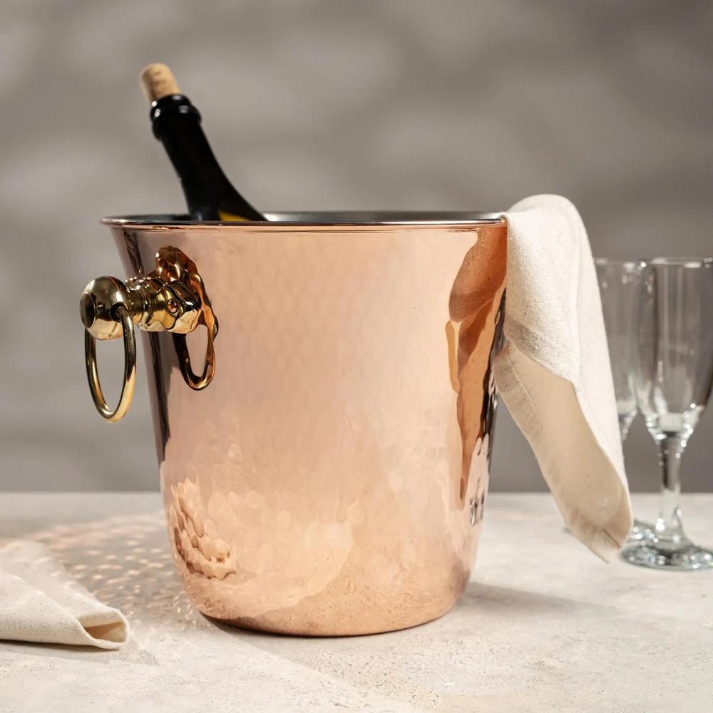 New Copper Metal Champagne Bucket Shinny Polished - Color: As Shown