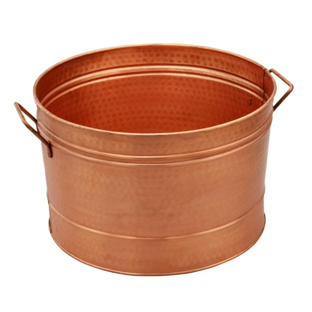 Metal Copper Bucket Shinny Polished For Bar Coffee Restro