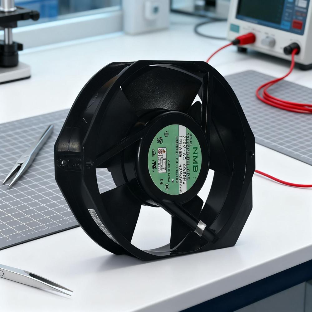 NMB 15038PB-B0L-GPS 200V AC 42/40W 50/60HZ 12038mm Ball Bearing Electric Plastic Blade DC Cooling Fan