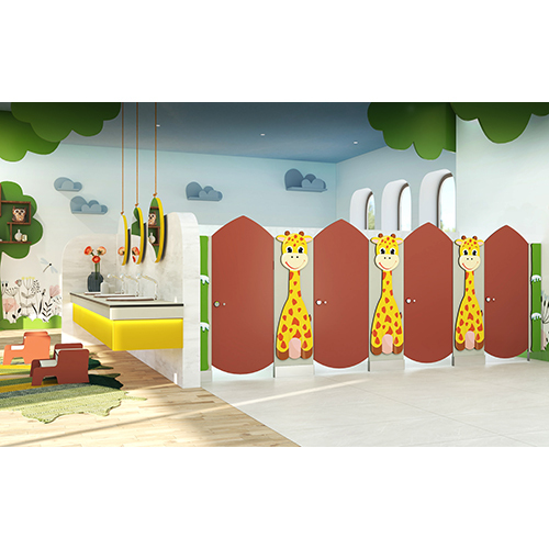 Kiddos Gx-003 Toilet Partition - Color: Multi Colour