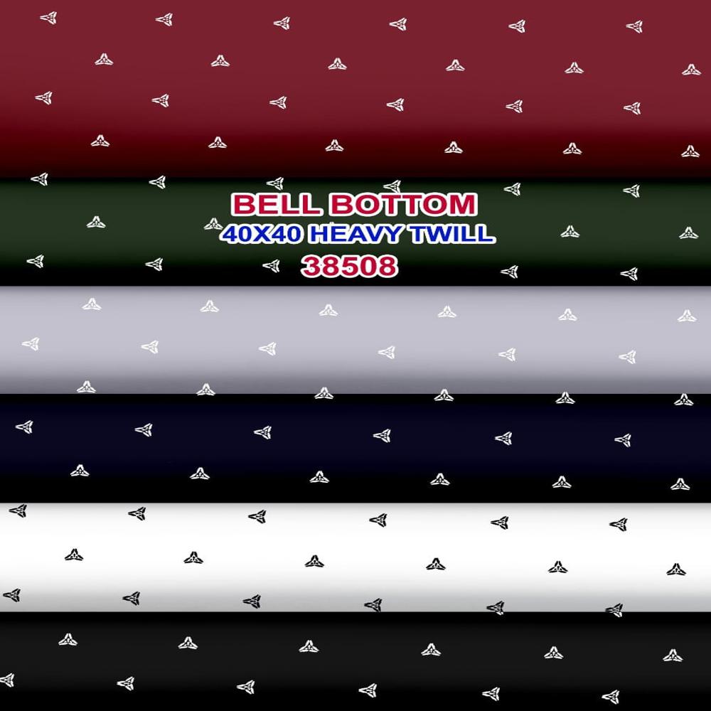 40x40 Twill Print Shirting Fabric - Color: Different Available