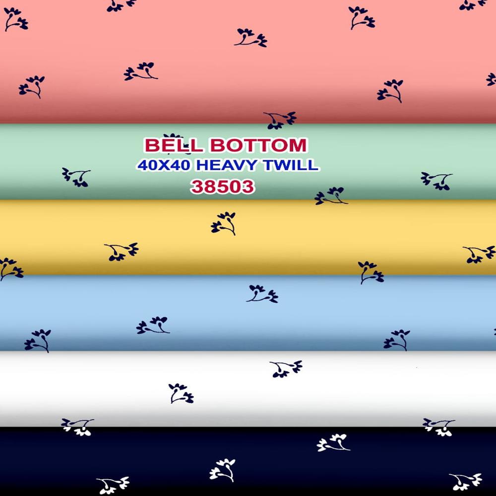 40x40 Twill Print Shirting Fabric