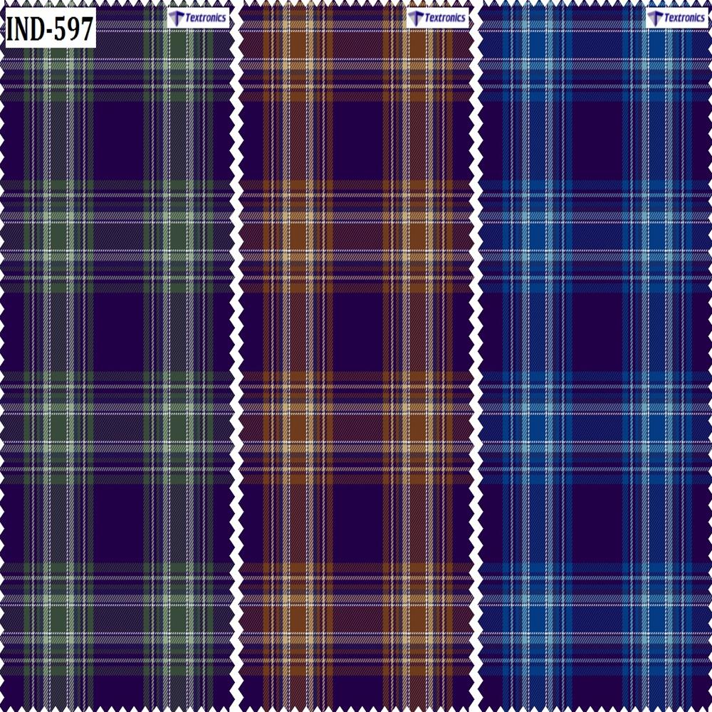 Yarn Dyed Checks Shirting Fabric