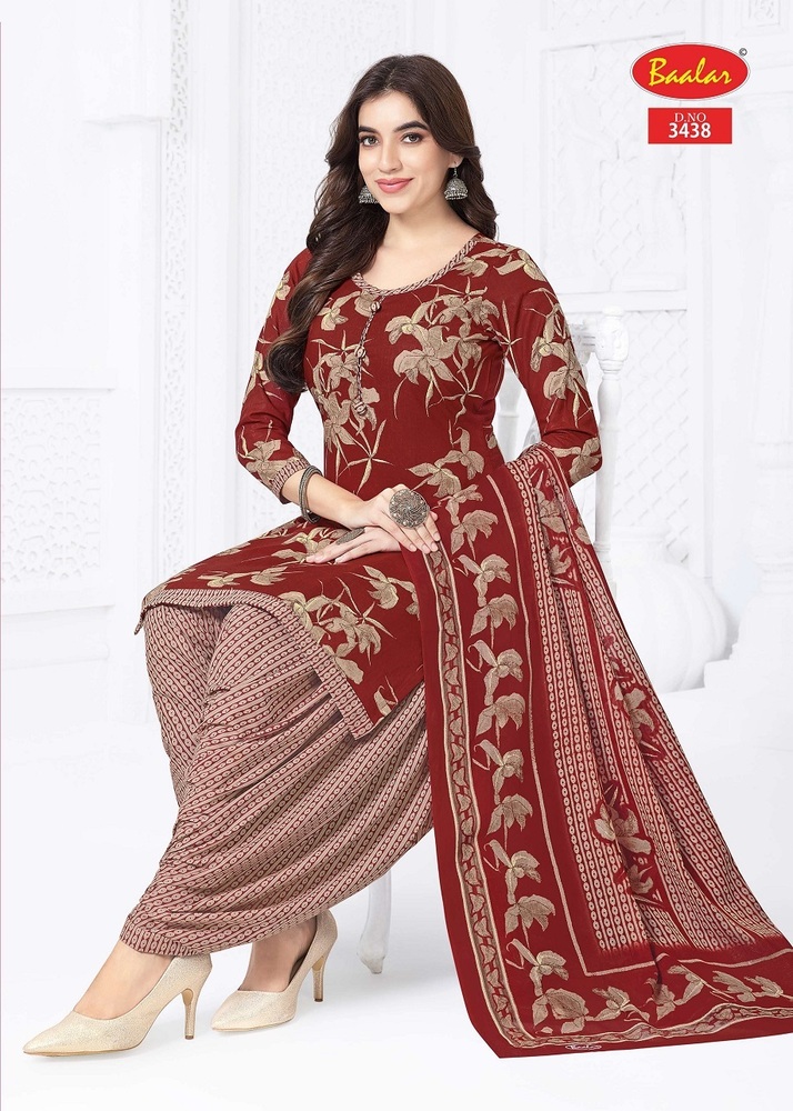 Baalar Zaara Patiyala Vol-34 Dress Material