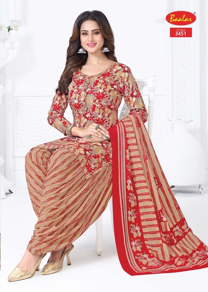 Baalar Zaara Patiyala Vol-34 Dress Material