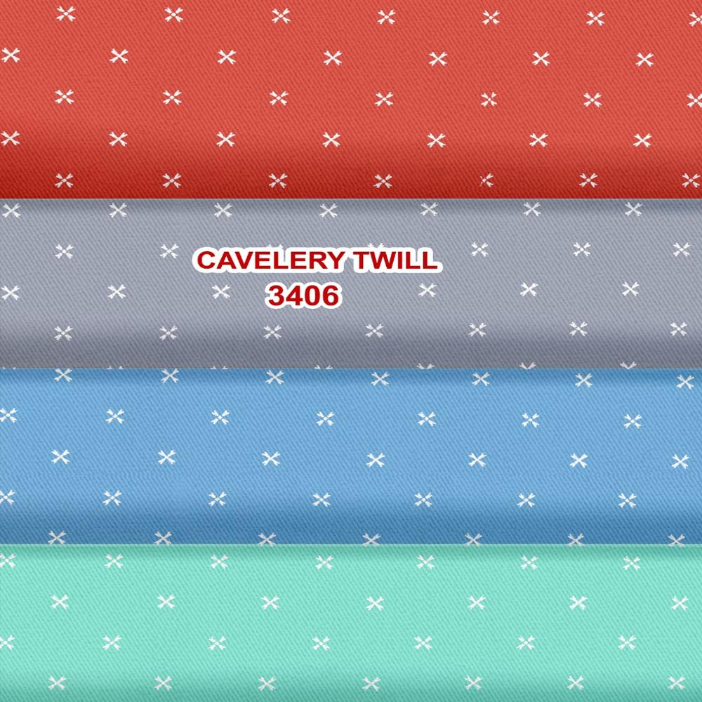 Shirting Calvery Twill Printed Cotton Fabric